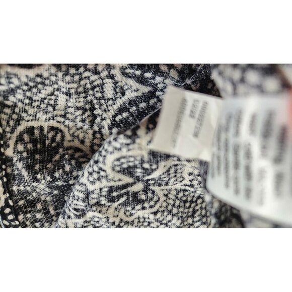 Sonoma Dress Womens Large Sleeveless Floral Linen Rayon Pockets Summer Casual - Picture 12 of 13